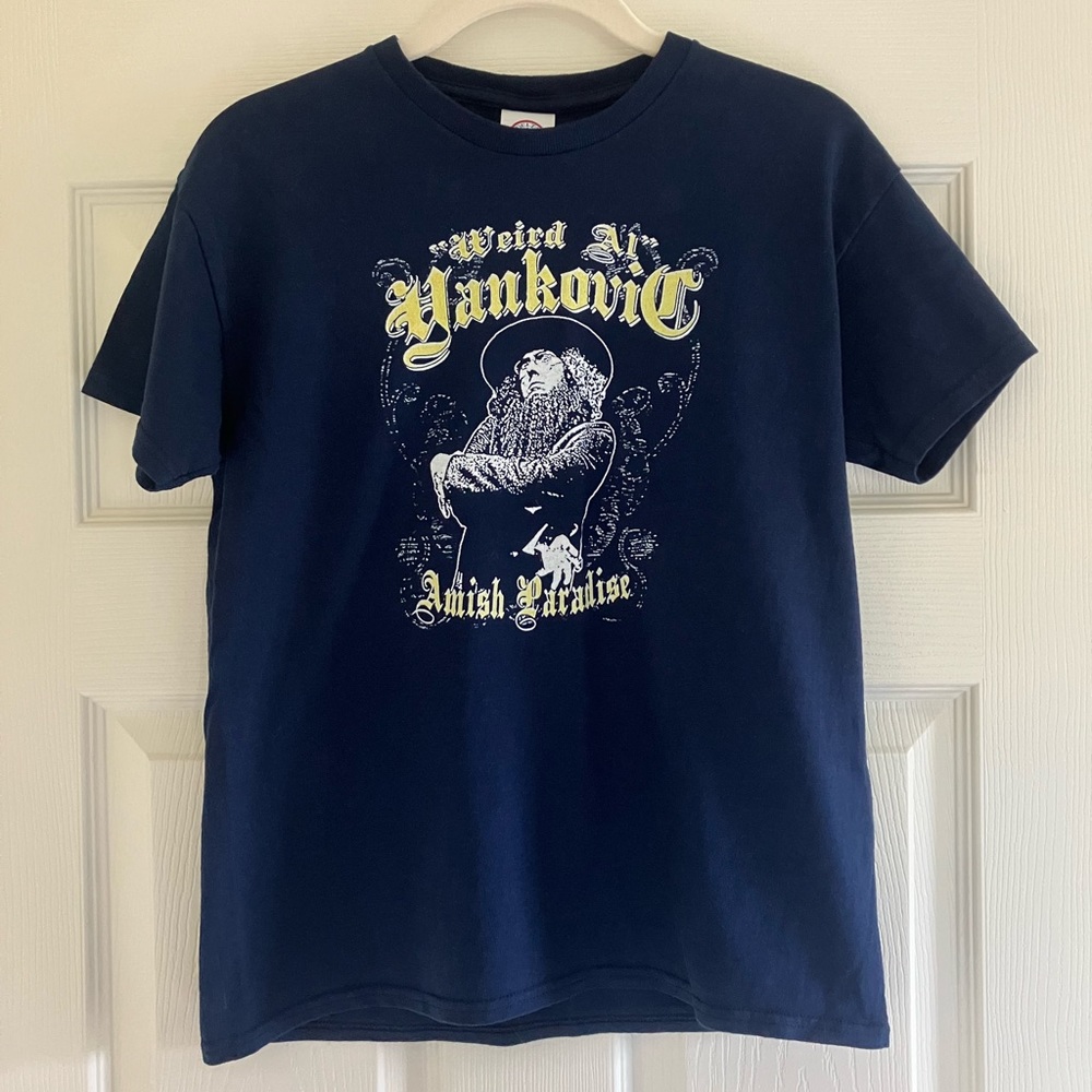 Weird Al Yankovic RARE • VINTAGE • Amish Paradise T-Shirt Youth Large Y2K